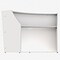 Linea Italia Curved Reception Desk with Counter, 72 inW x 32 inD x 46 inH, Gray/White ZUS290 - alternate 6